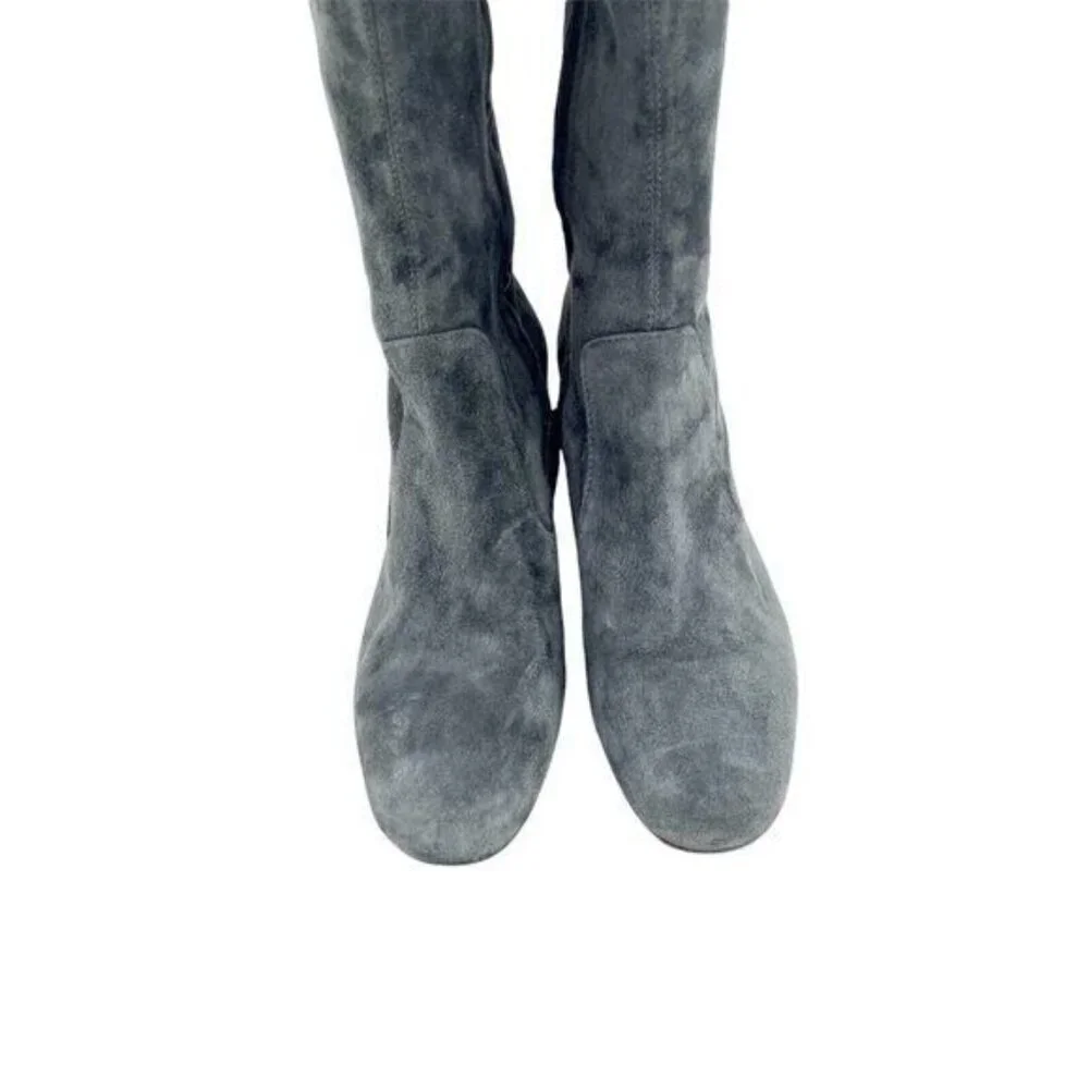 VINCE Blythe Grey Suede Leather Over the Knee Boots NEW SZ 8 NEW